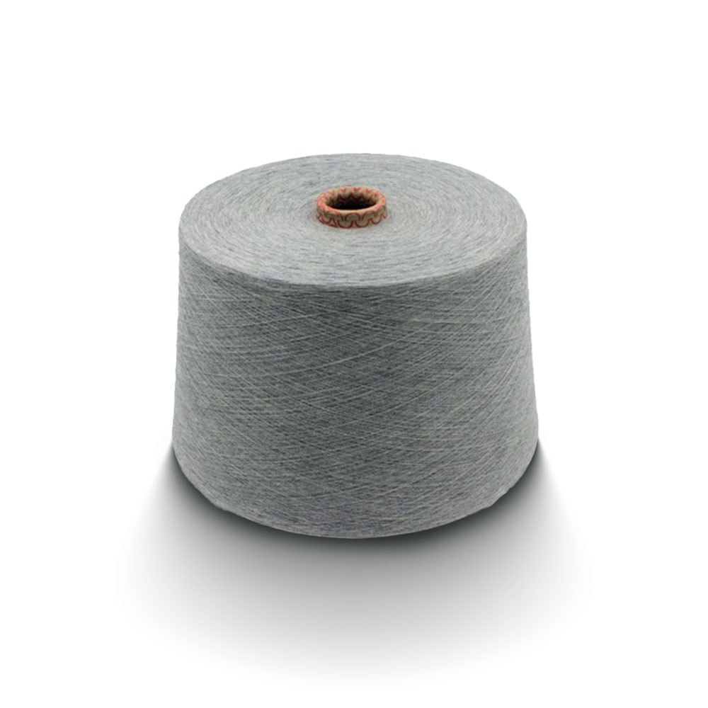 Ring Spun 100% Polyester Melange Grey color